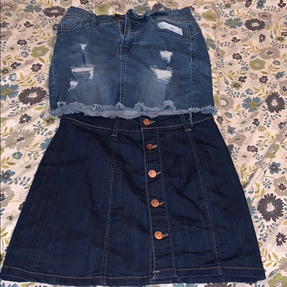 Jean skirts